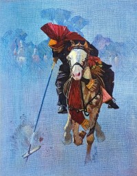 Tariq Mahmood, 36 x 48 Inch, Oil On Jute, Figurative Painting, AC-TMD-025